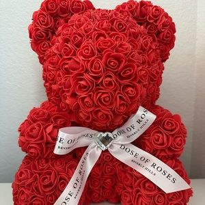 Dose of Roses Faux Rose Teddy Bear